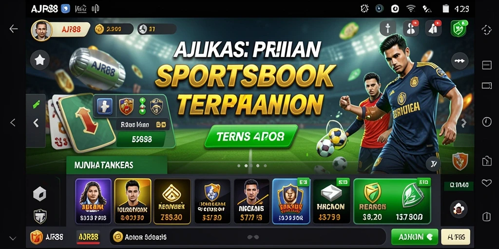 Tampilan menarik dari gameplay Sportsbook di AJR88.