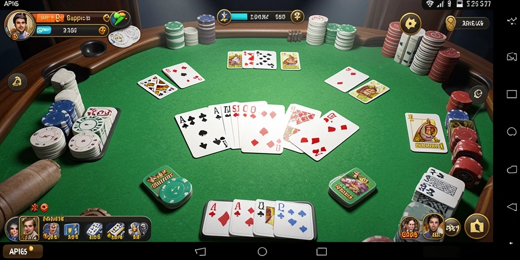 Tampilan gameplay Gaple yang menarik dan kompetitif di API66.