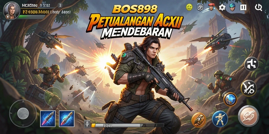 Tampilan gameplay mendebarkan dari BOS898 dengan aksi yang intens.