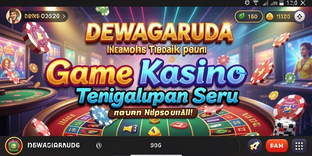 Tampilan gameplay seru dari DEWAGARUDA yang penuh aksi kasino.
