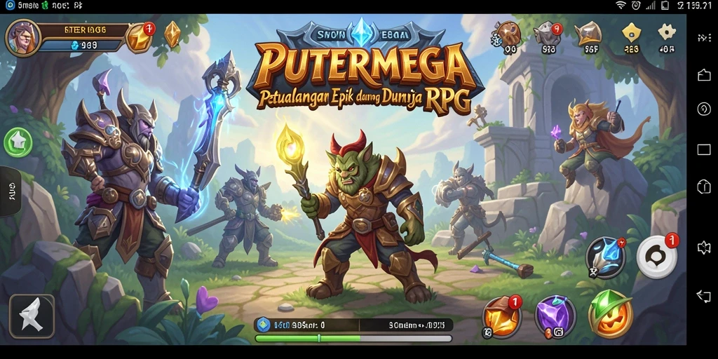 Screenshot gameplay <strong>PUTERMEGA</strong> menampilkan pertarungan yang mendebarkan.