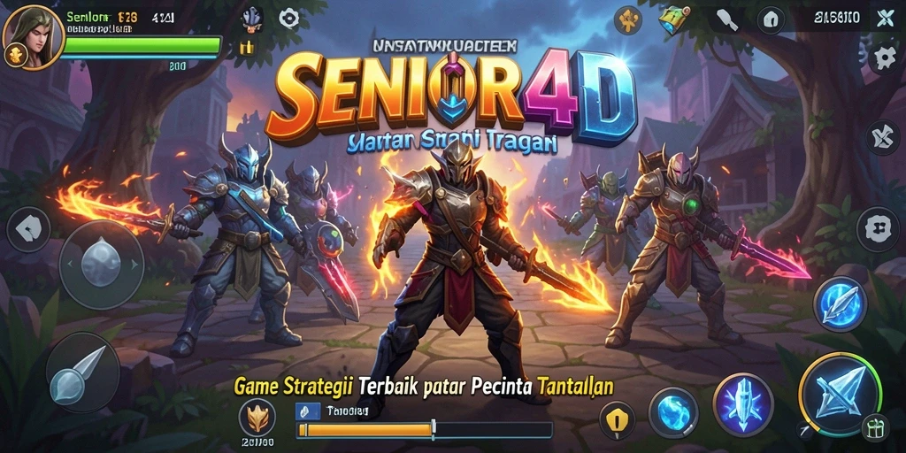 Tampilan gameplay menarik dari SENIOR4D yang menampilkan strategi yang mendebarkan.