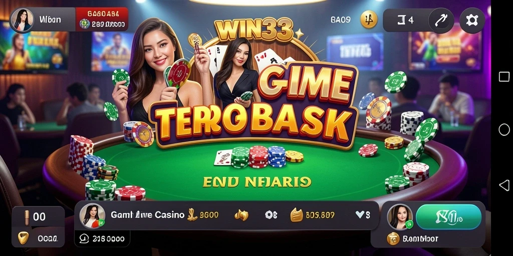 Tampilan gameplay Live Casino yang menarik di WIN33.