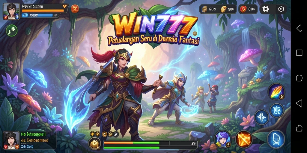 Tampilan gameplay WIN777 yang menarik dan penuh warna.